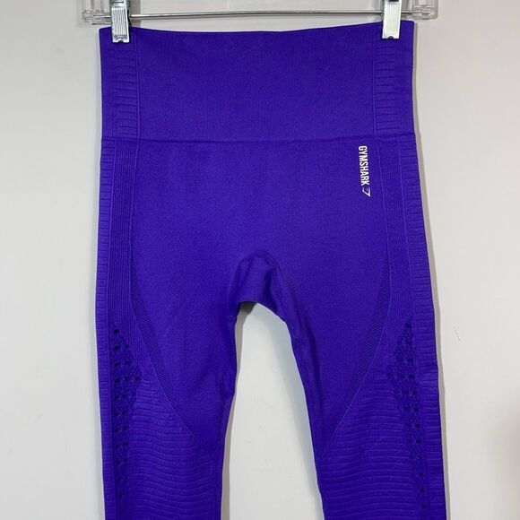 Gymshark Energy High Rise Seamless Purple Full Length
Legging Pants Perforated S - Picture 10 of 15